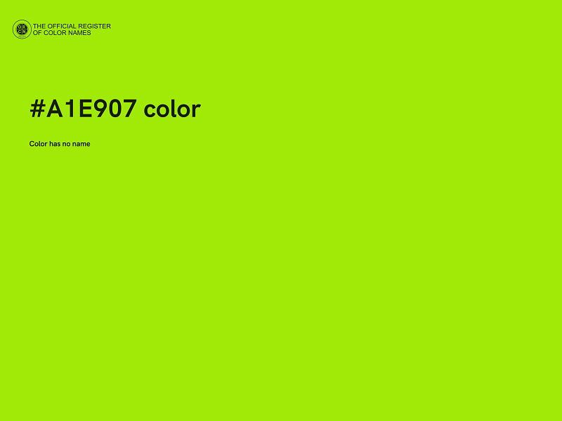 #A1E907 color image