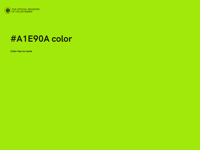 #A1E90A color image