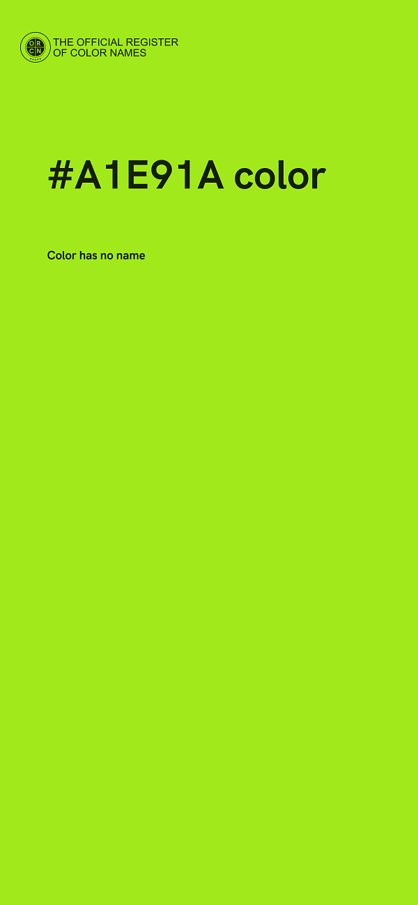 #A1E91A color image
