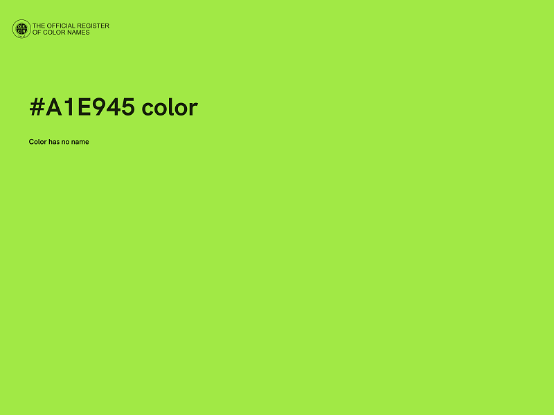 #A1E945 color image