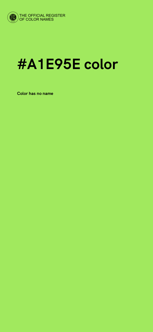 #A1E95E color image