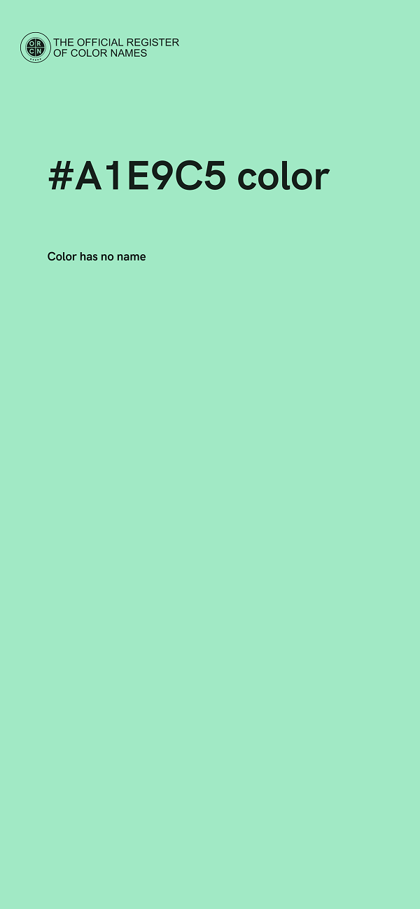 #A1E9C5 color image