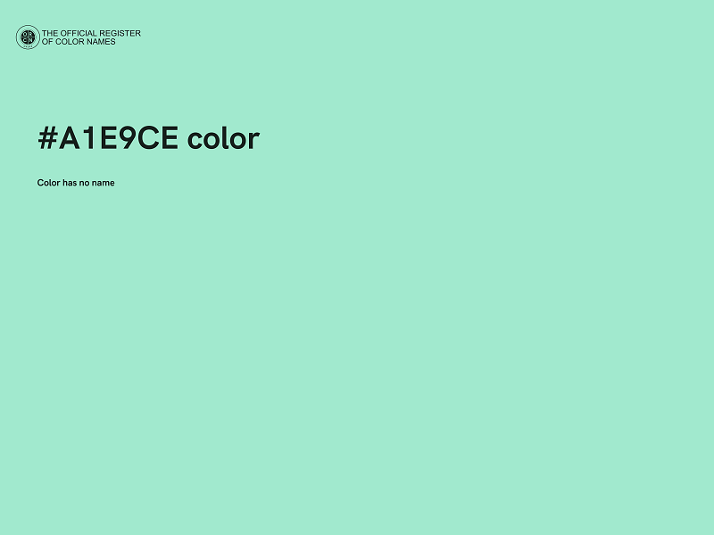 #A1E9CE color image