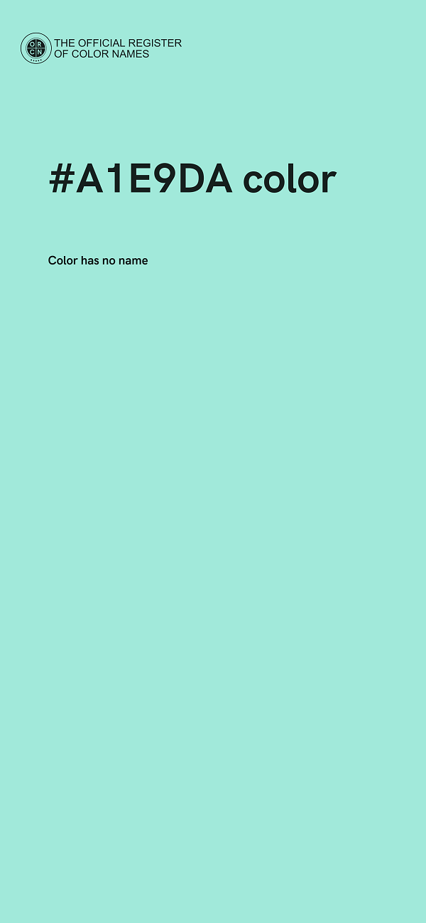 #A1E9DA color image