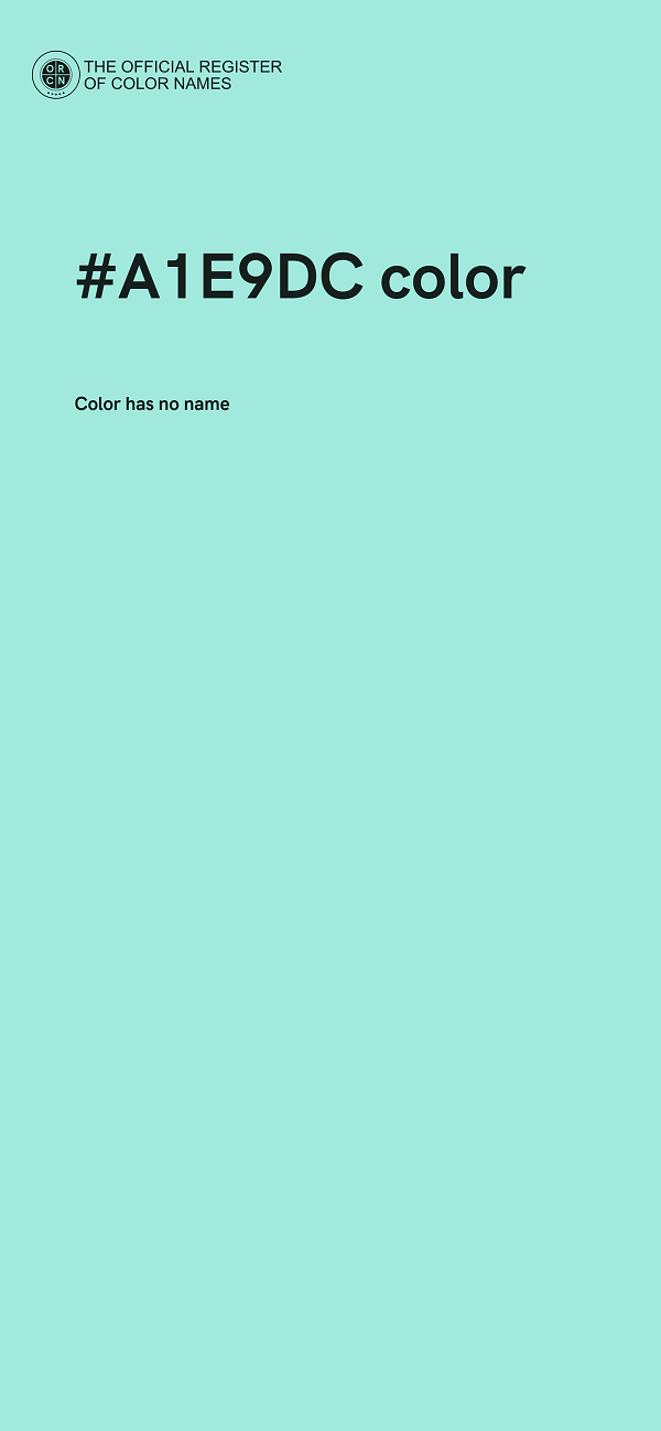 #A1E9DC color image