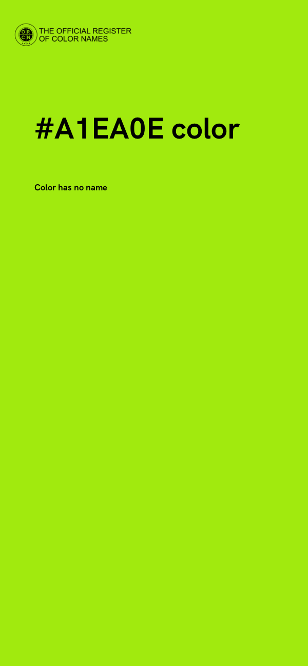 #A1EA0E color image