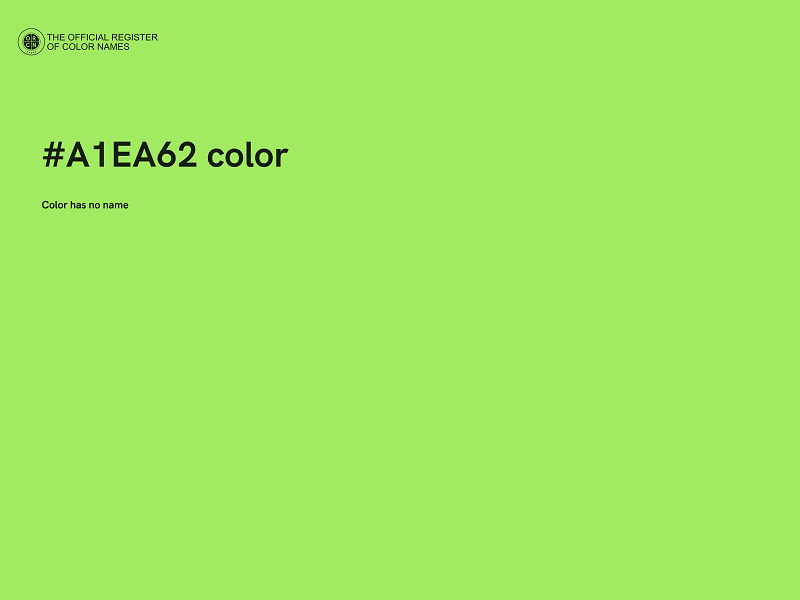 #A1EA62 color image