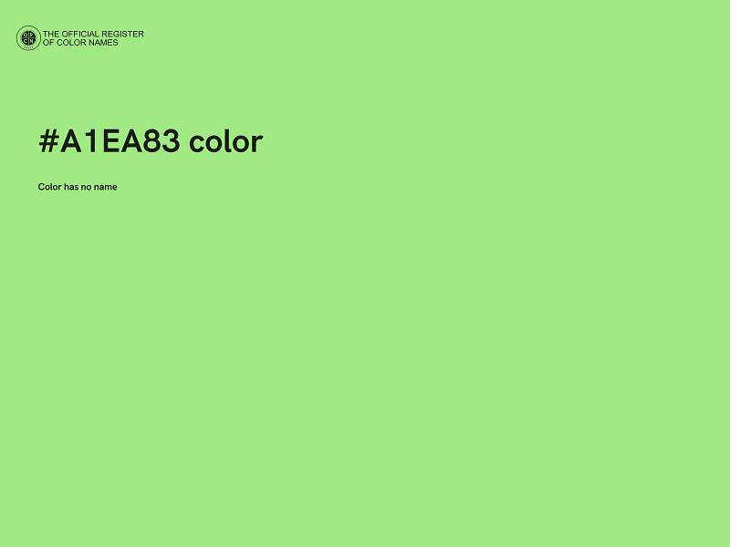 #A1EA83 color image