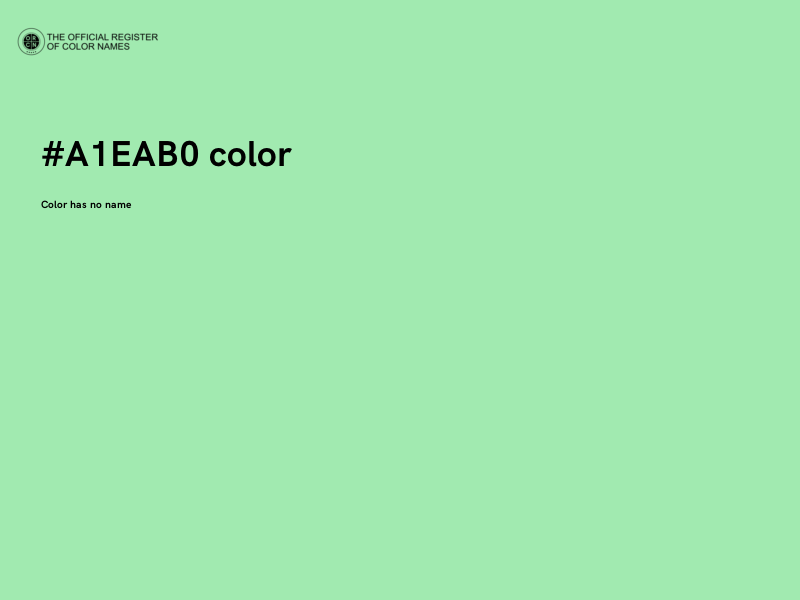 #A1EAB0 color image