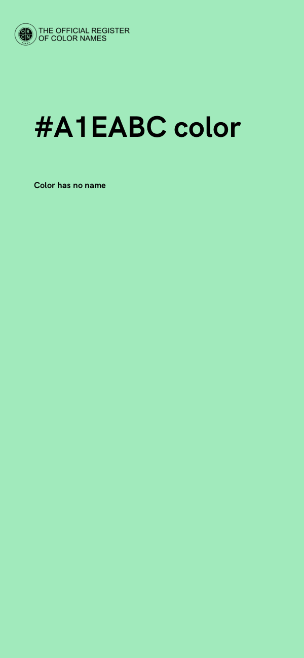 #A1EABC color image