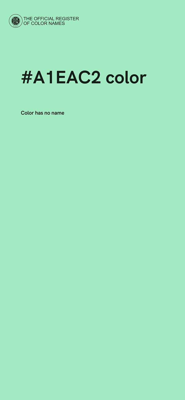 #A1EAC2 color image