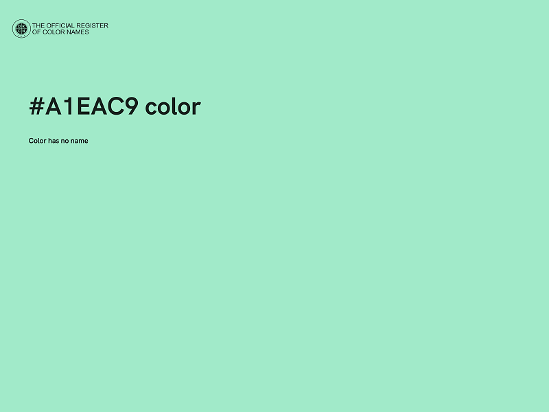 #A1EAC9 color image