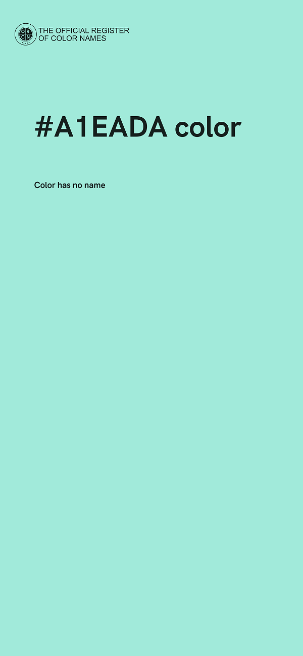 #A1EADA color image