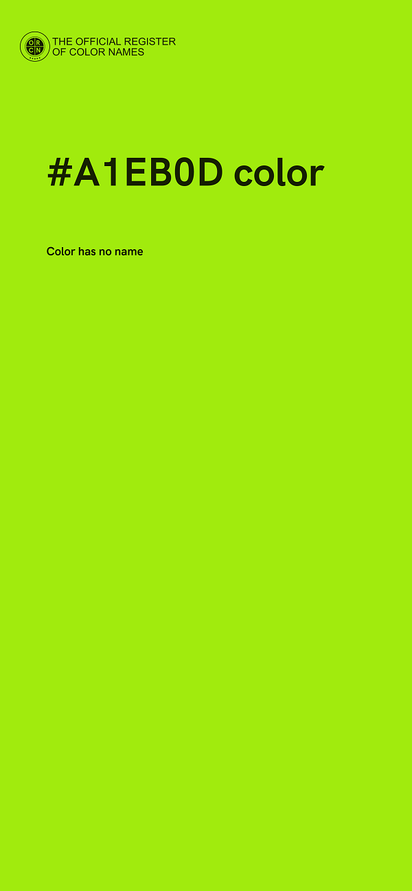 #A1EB0D color image