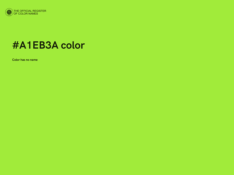 #A1EB3A color image