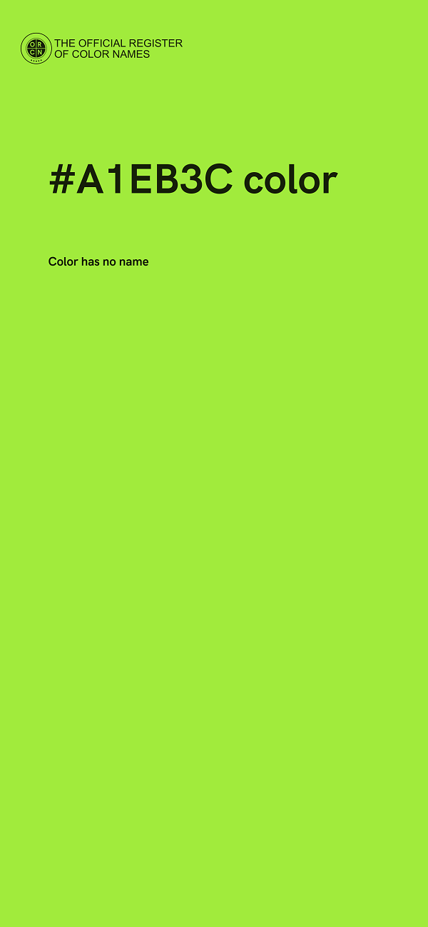 #A1EB3C color image