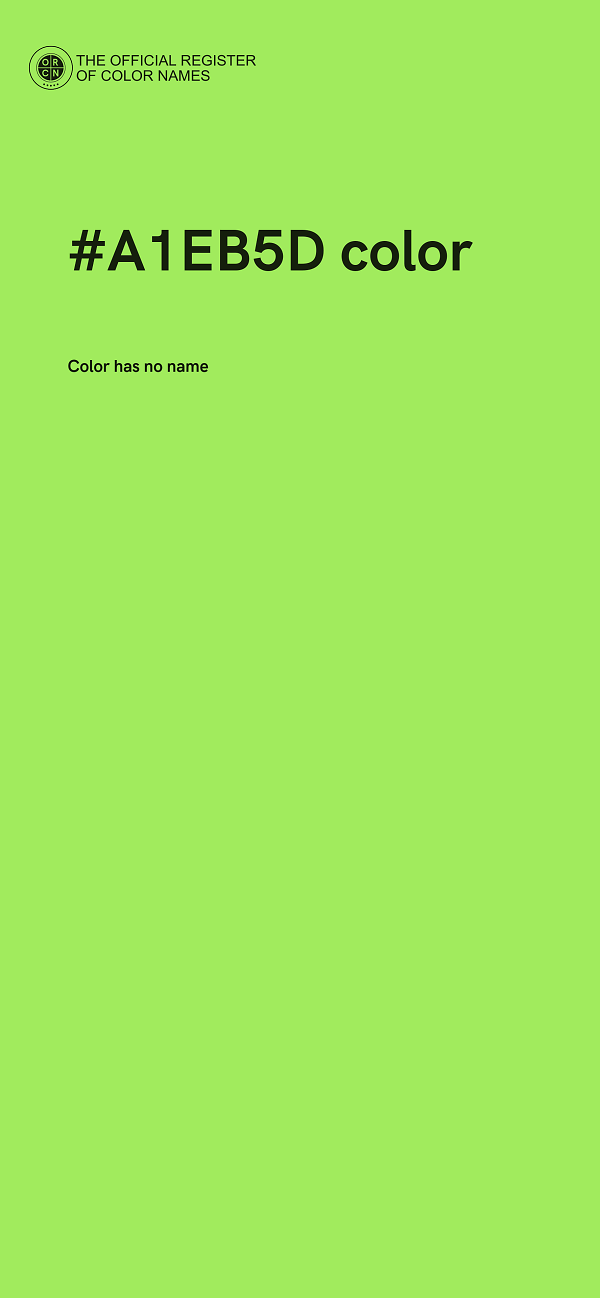 #A1EB5D color image