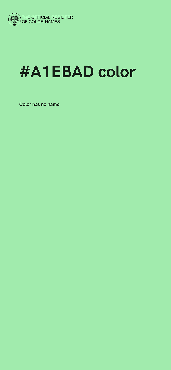 #A1EBAD color image