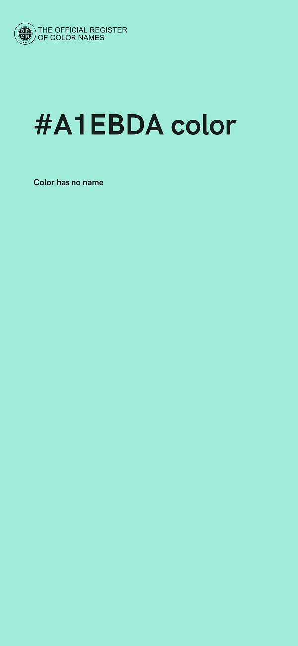 #A1EBDA color image