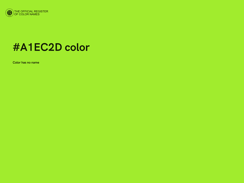 #A1EC2D color image