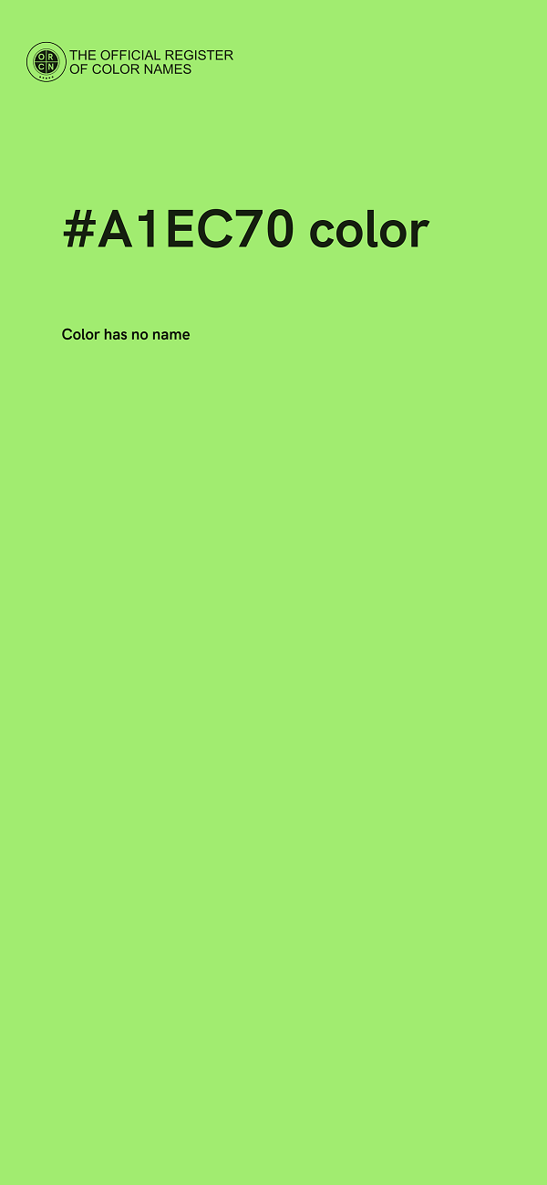 #A1EC70 color image