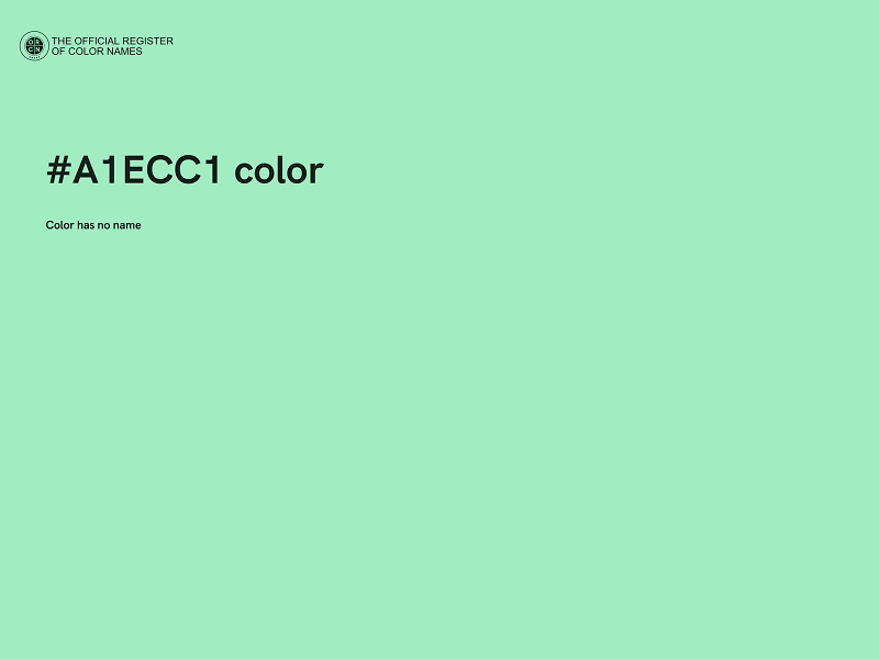 #A1ECC1 color image