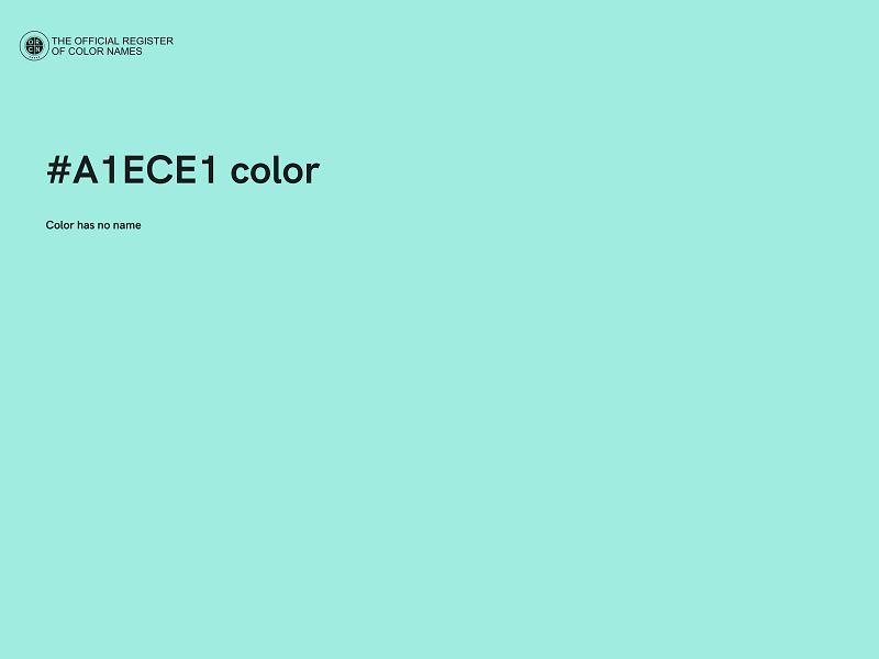 #A1ECE1 color image