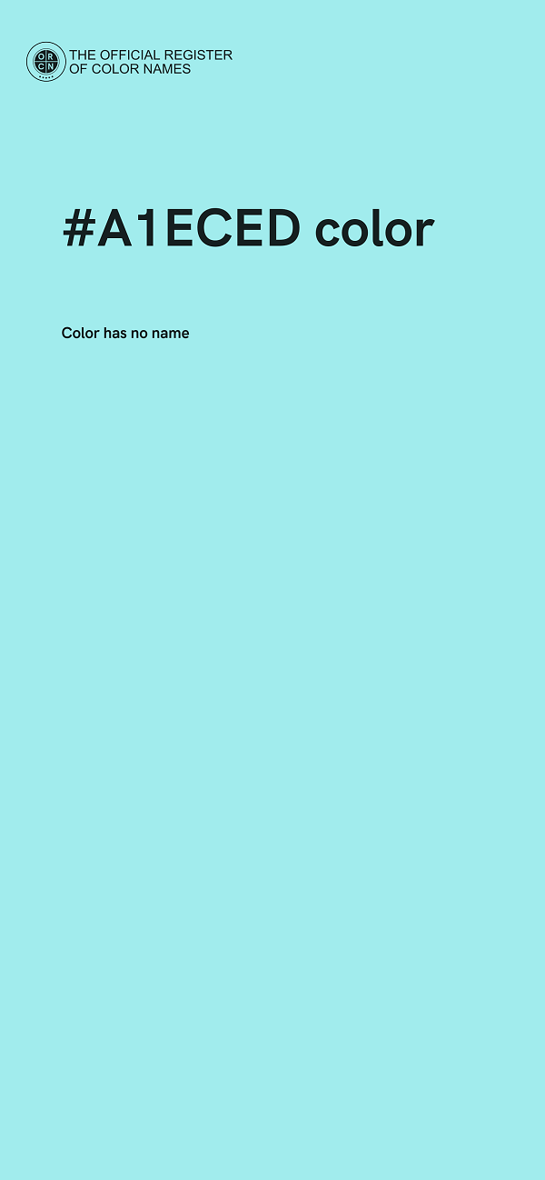 #A1ECED color image