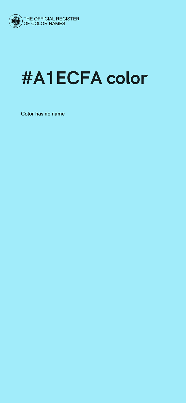 #A1ECFA color image