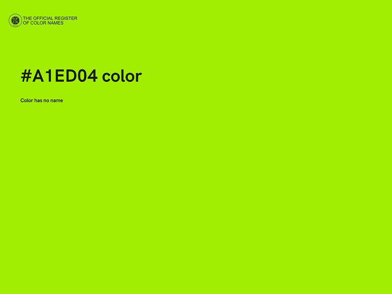 #A1ED04 color image