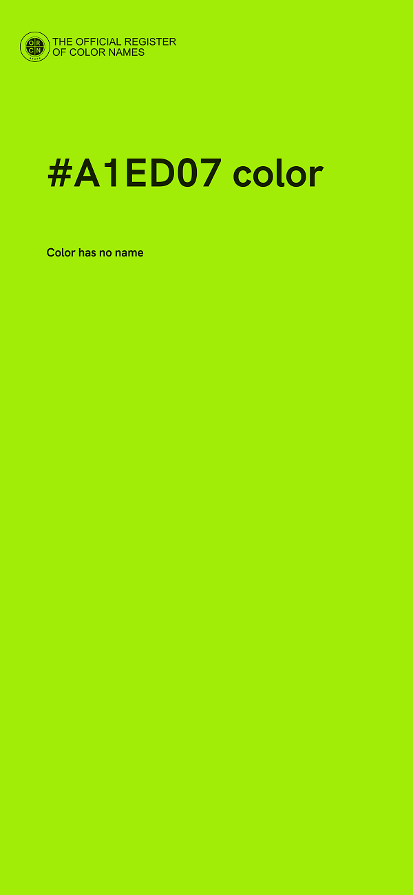 #A1ED07 color image