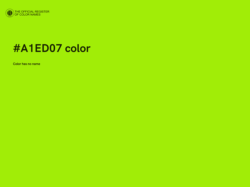 #A1ED07 color image