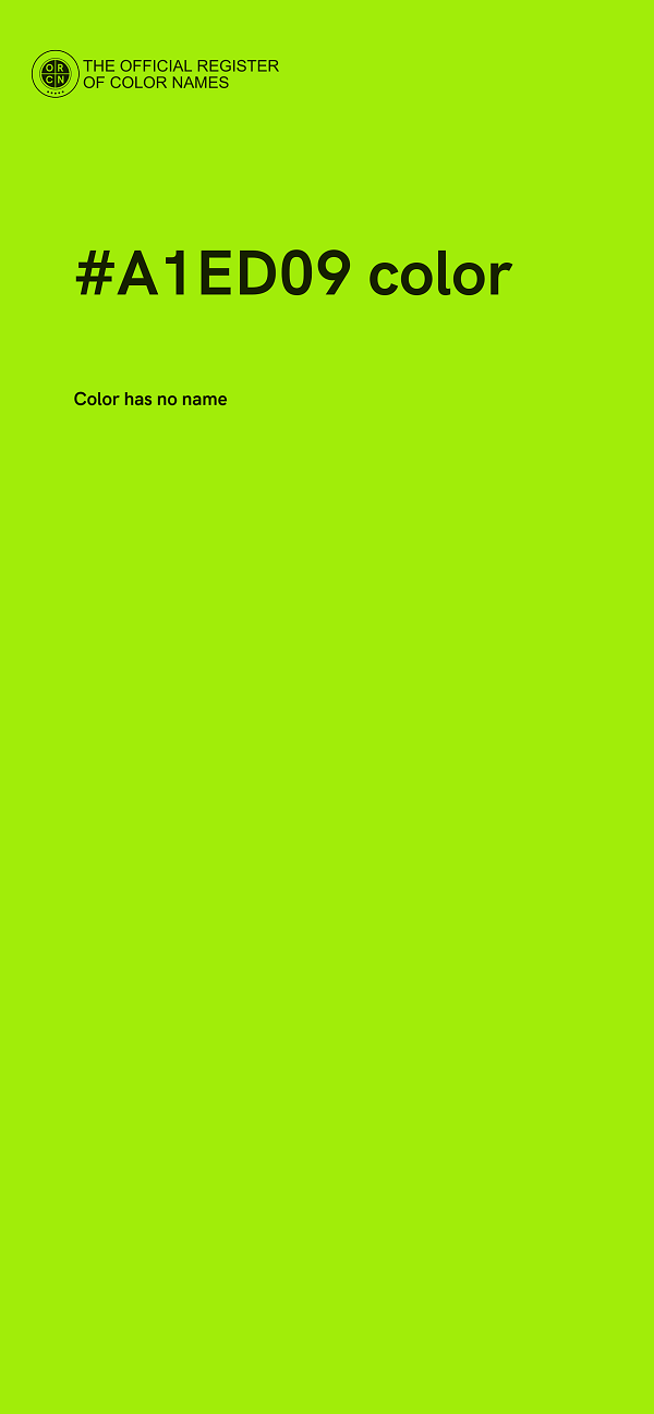 #A1ED09 color image