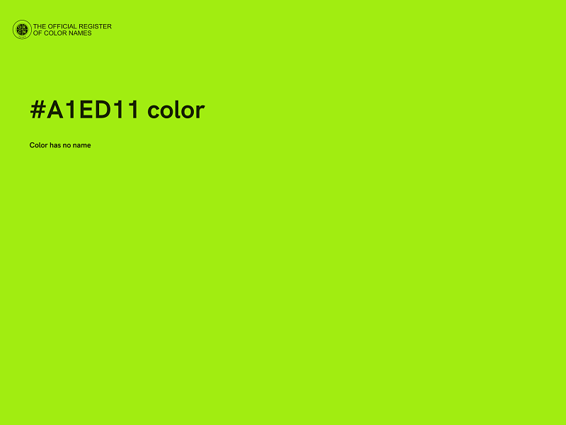 #A1ED11 color image