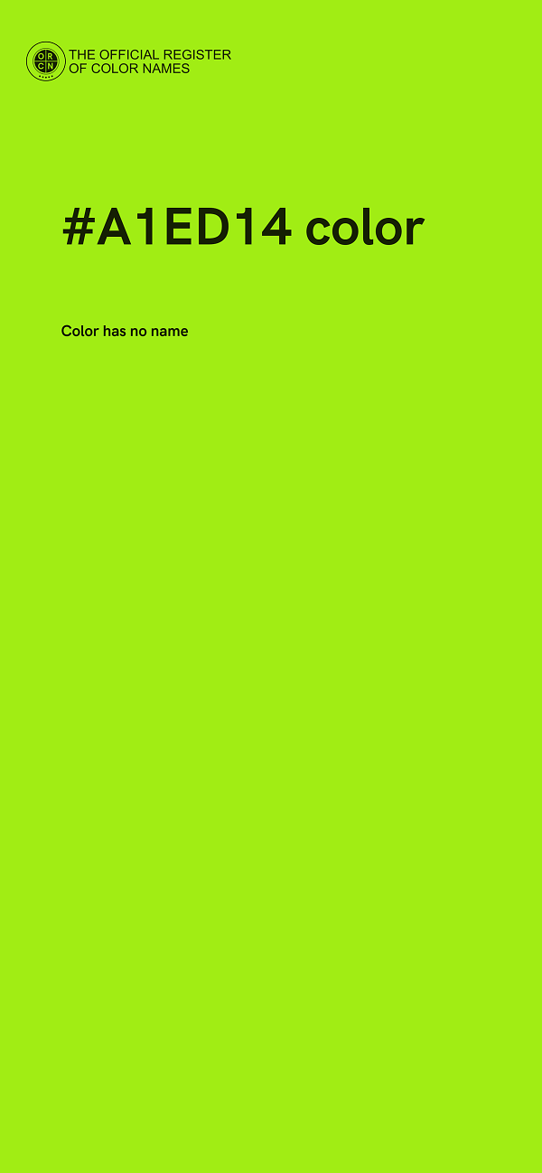 #A1ED14 color image