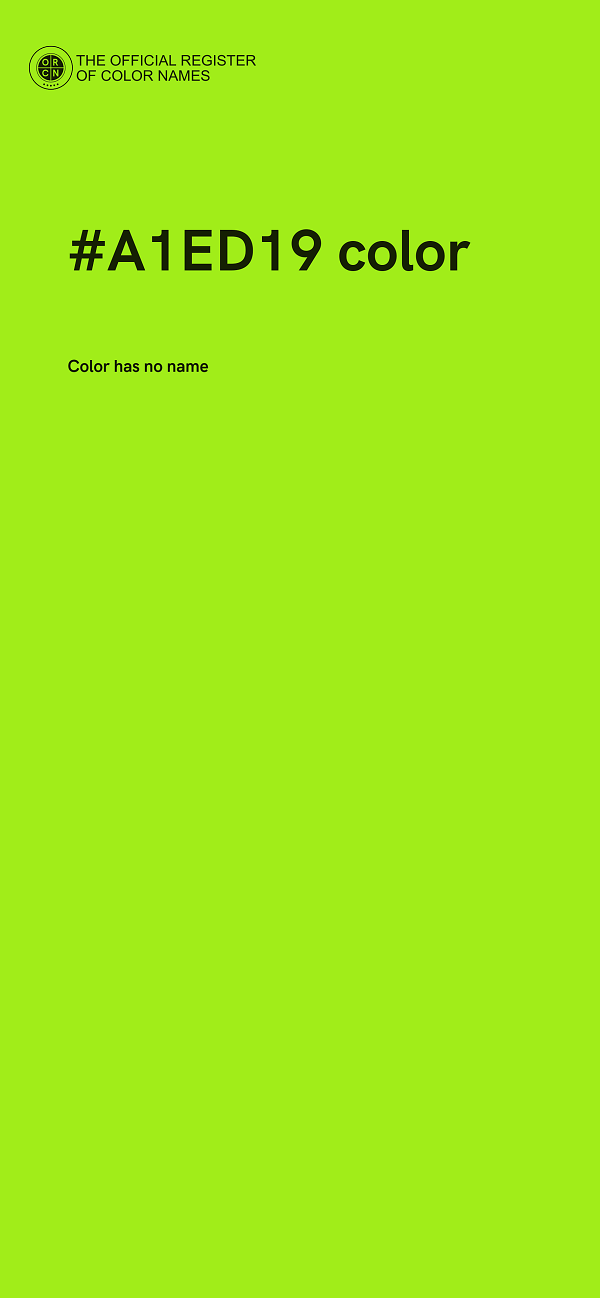 #A1ED19 color image