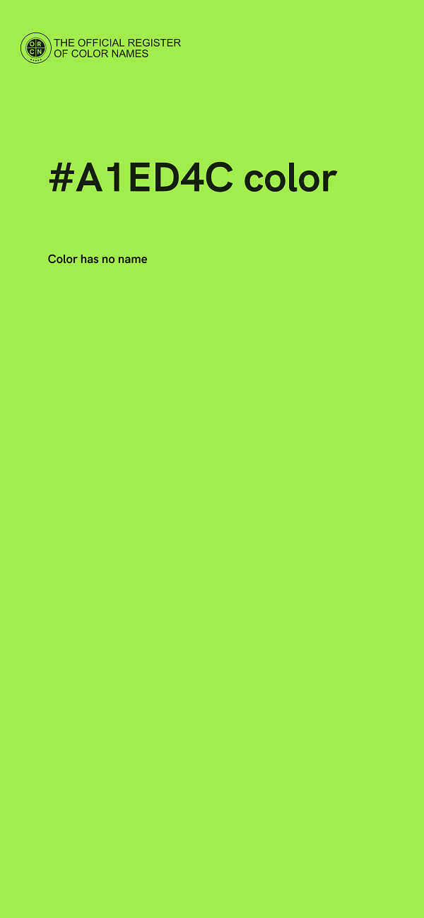 #A1ED4C color image