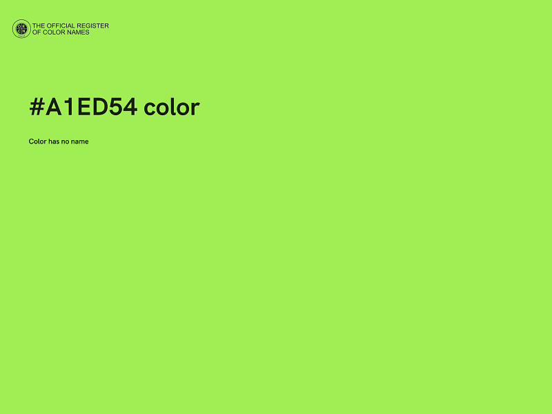 #A1ED54 color image