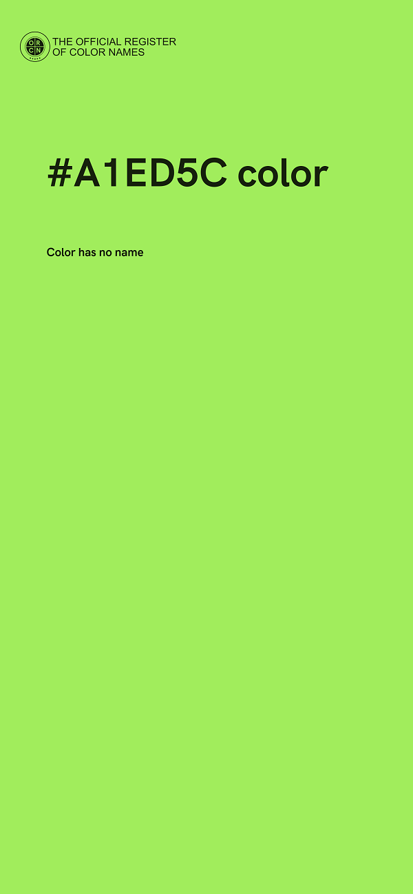 #A1ED5C color image