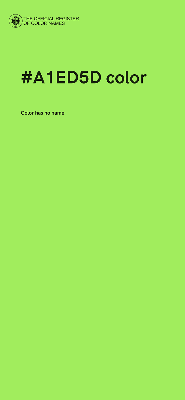 #A1ED5D color image