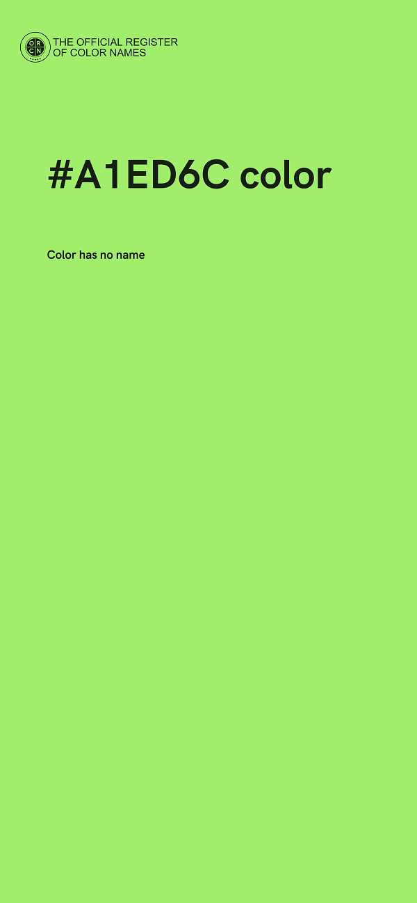 #A1ED6C color image