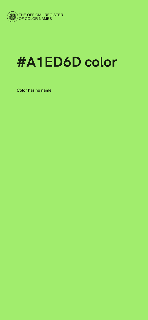 #A1ED6D color image
