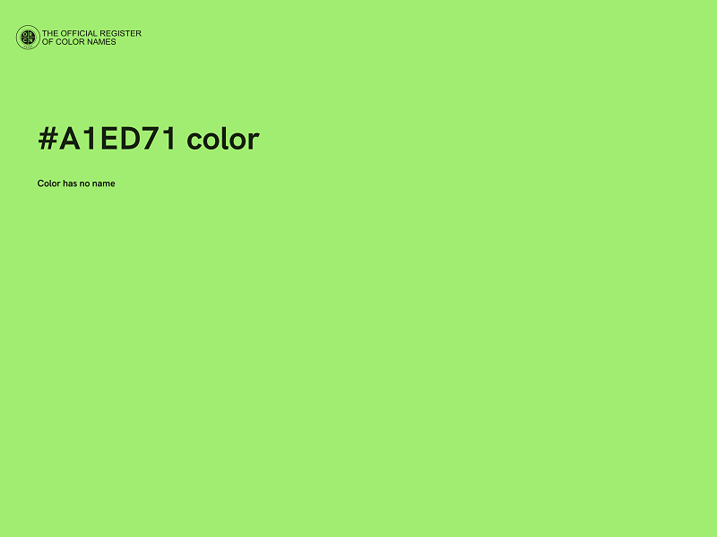 #A1ED71 color image