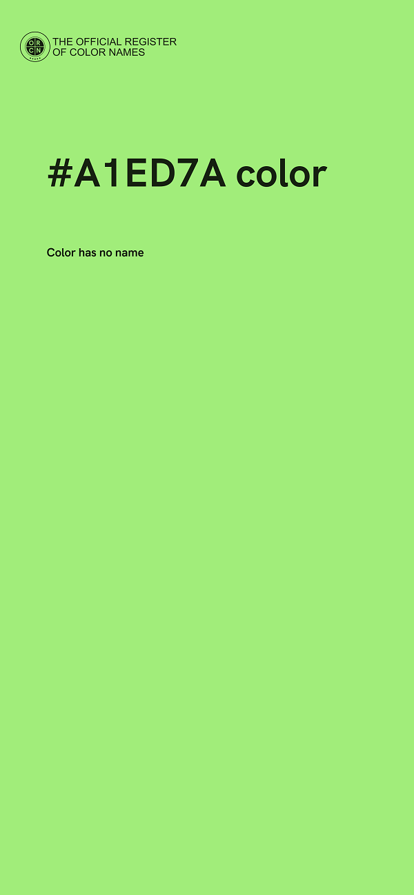 #A1ED7A color image