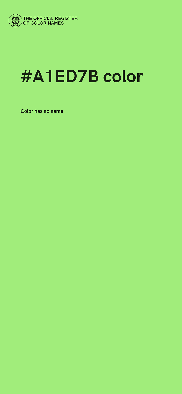 #A1ED7B color image