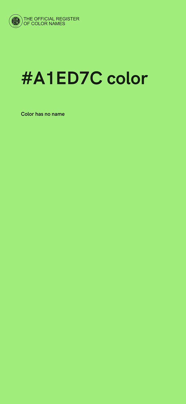 #A1ED7C color image