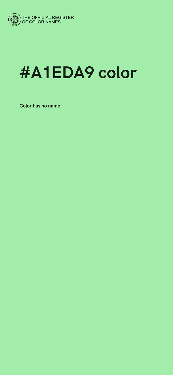 #A1EDA9 color image