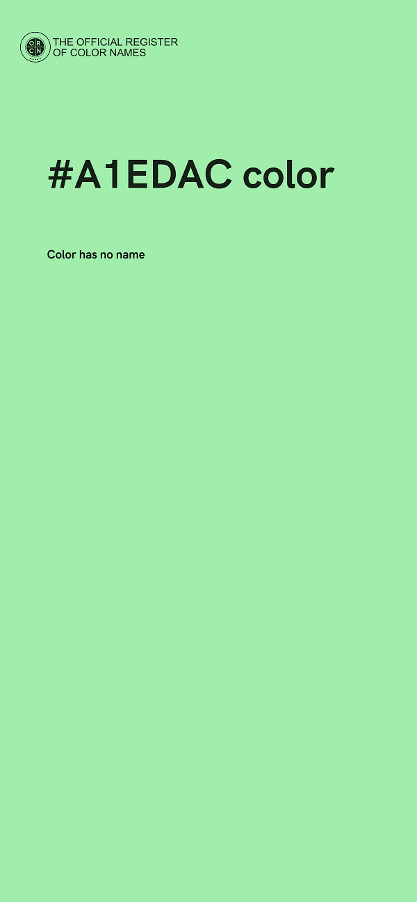 #A1EDAC color image