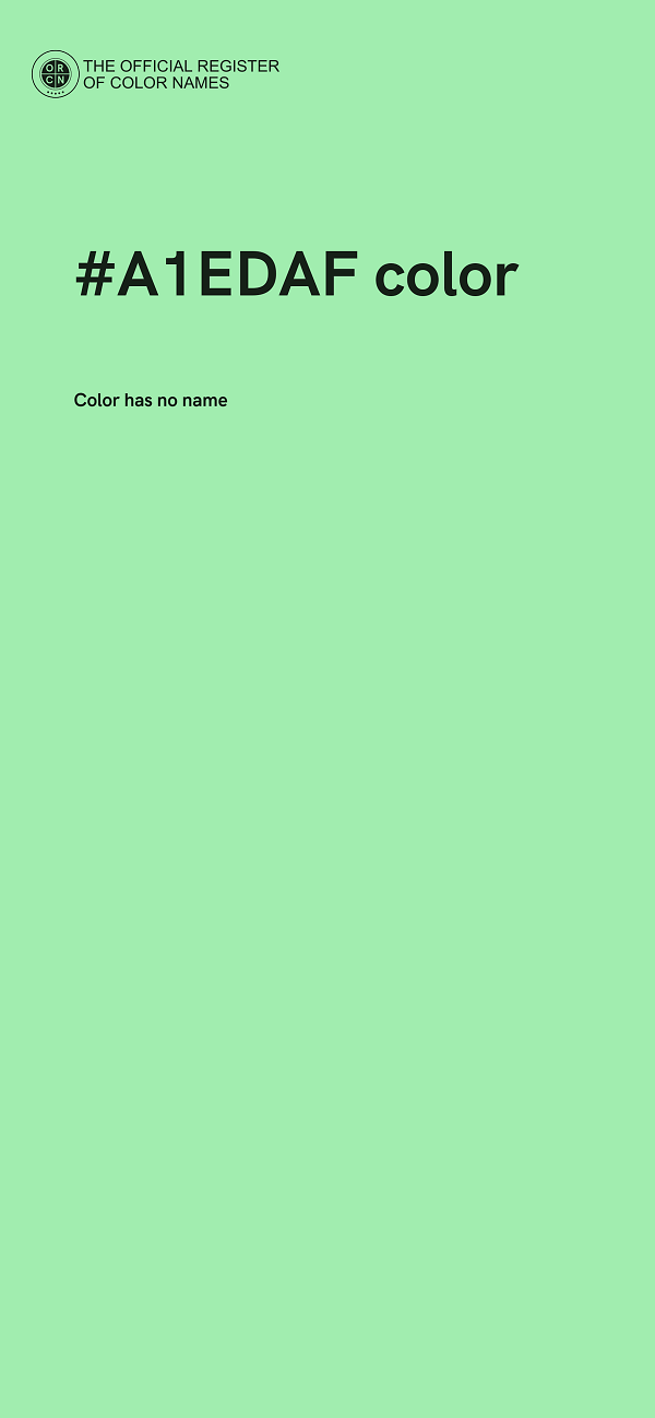 #A1EDAF color image