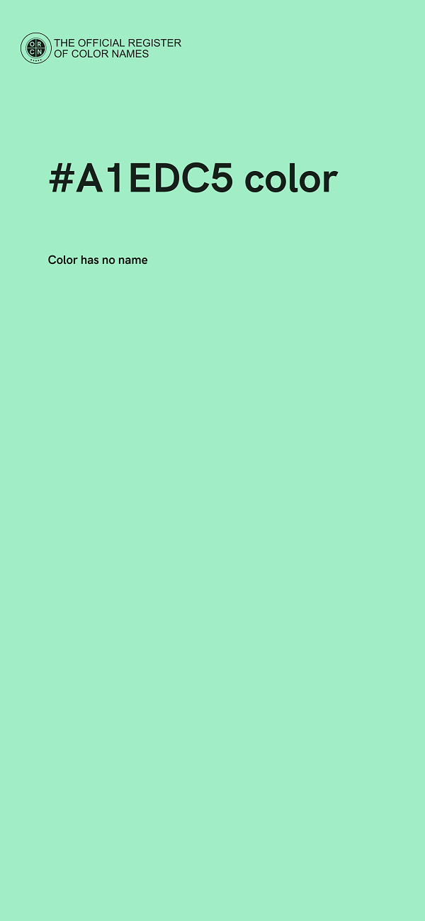 #A1EDC5 color image